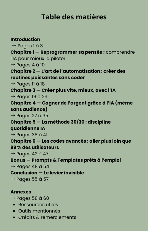 Les Codes de l’IA